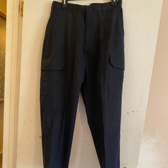 NEW Cintas Men’s Size 30 x 28 Black Cargo Uniform Stretch Work Pant 270-20 NWT - Picture 1 of 7